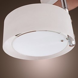 Μοντέρνο, μοντέρνο μίνι στιλ Chrome Metal Πολυέλαιος Flush Mount Garage