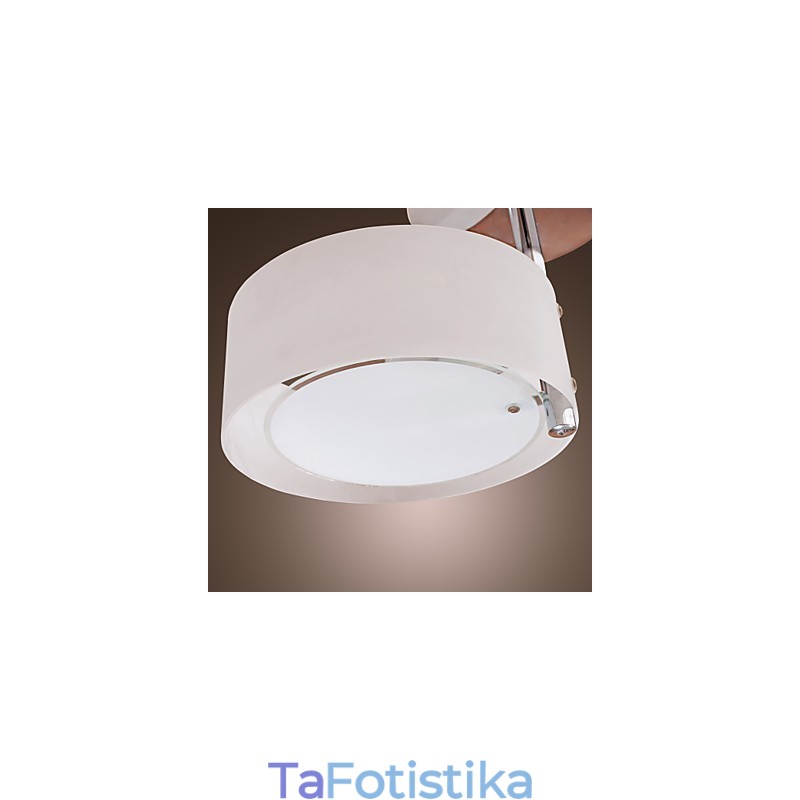 Μοντέρνο, μοντέρνο μίνι στιλ Chrome Metal Πολυέλαιος Flush Mount Garage