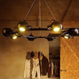 Vintage πολυέλαιος Iron Creative Industrial Wind Chandelier