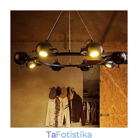 Vintage πολυέλαιος Iron Creative Industrial Wind Chandelier Vintage πολυέλαιος Iron Creative Industrial Wind Chandelier