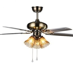 Ανεμιστήρες οροφής Luxe Eco Μοντέρνος ανεμιστήρας οροφής με ελαφριές λεπίδες 42 ιντσών με φινίρισμα από ατσάλι