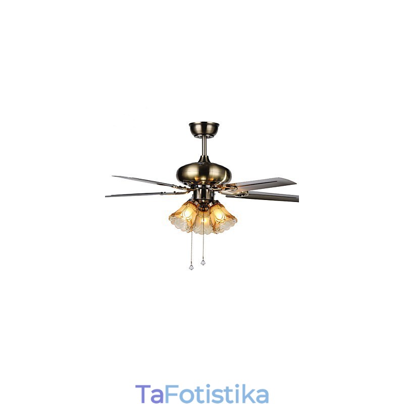 Ανεμιστήρες οροφής Luxe Eco Μοντέρνος ανεμιστήρας οροφής με ελαφριές λεπίδες 42 ιντσών με φινίρισμα από ατσάλι
