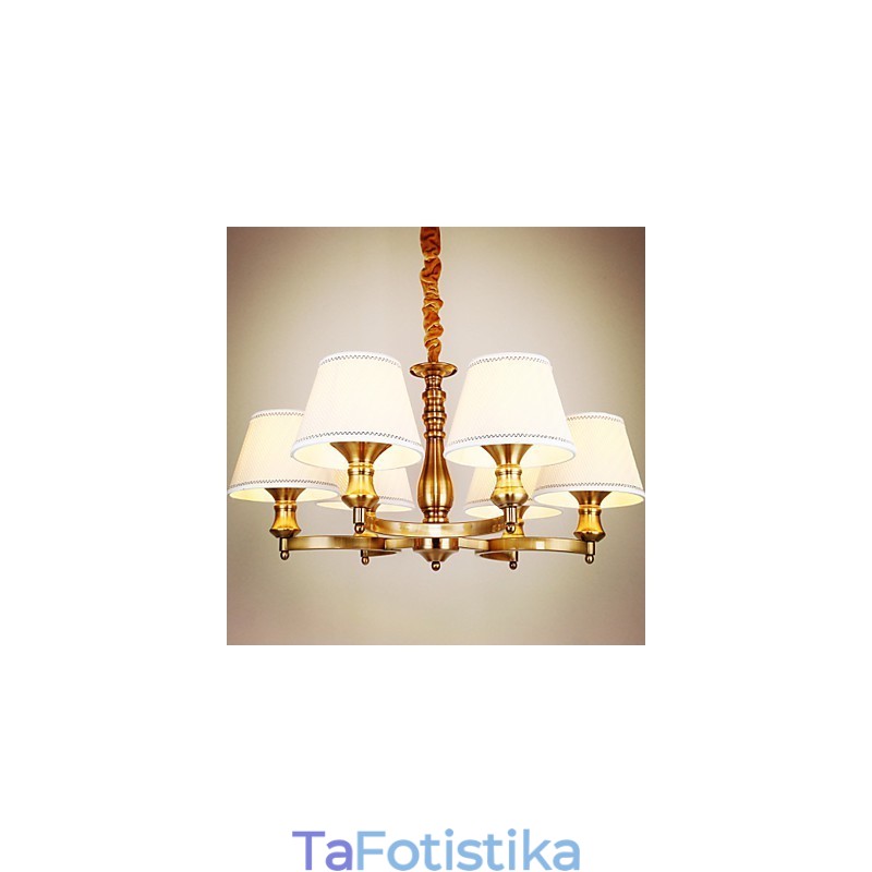 Πολυέλαιος από επιμεταλλωμένο μέταλλο Rustic Lodge Vintage Mini Style