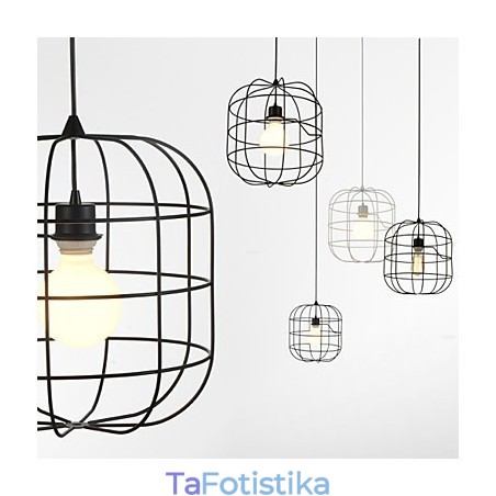 Κρεμαστό φωτιστικό Mini Artistic Birdcage 1 Light Mordern Simplicity Φινίρισμα μαύρο λευκό μεταλλικό ατσάλι από άνθρακα Κρεμαστό φωτιστικό Mini Artistic Birdcage 1 Light Mordern Simplicity Φινίρισμα μαύρο λευκό μεταλλικό ατσάλι από άνθρακα