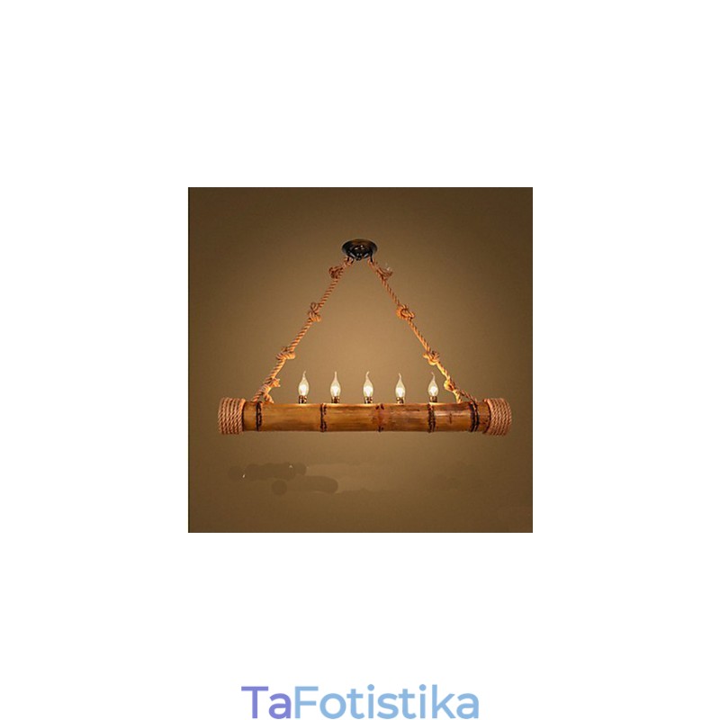 Διακοσμητικός πολυέλαιος από μπαμπού Cafe Pastoral Nostalgia