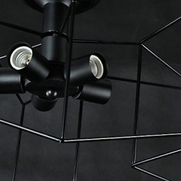 3W Vintage Country Painting Μεταλλικό Κρεμαστό Φωτιστικό Γκαράζ