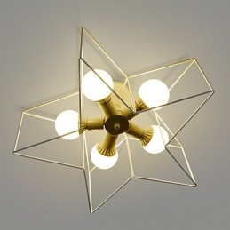 3W Vintage Country Painting Μεταλλικό Κρεμαστό Φωτιστικό Γκαράζ