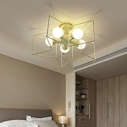 3W Vintage Country Painting Μεταλλικό Κρεμαστό Φωτιστικό Γκαράζ