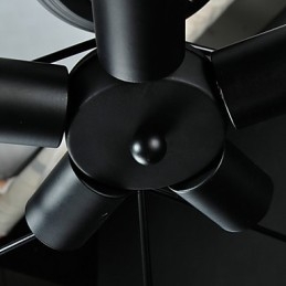 3W Vintage Country Painting Μεταλλικό Κρεμαστό Φωτιστικό Γκαράζ