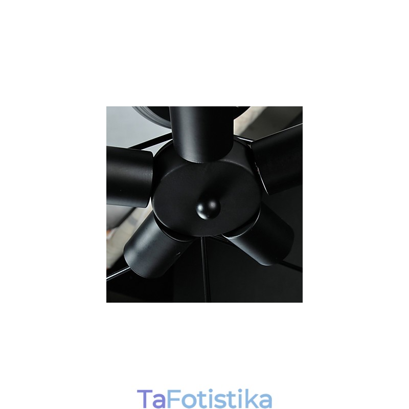 3W Vintage Country Painting Μεταλλικό Κρεμαστό Φωτιστικό Γκαράζ