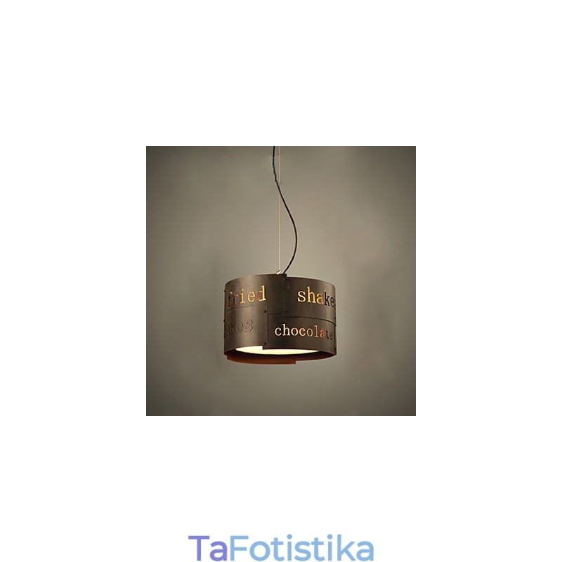 LOFT Modern Fashion Nordic Art Creative Υφασμάτινο Φωτιστικό Κρεμαστό Φωτιστικό καφέ Κρεμαστό Φωτιστικό Διάμετρος 35cm