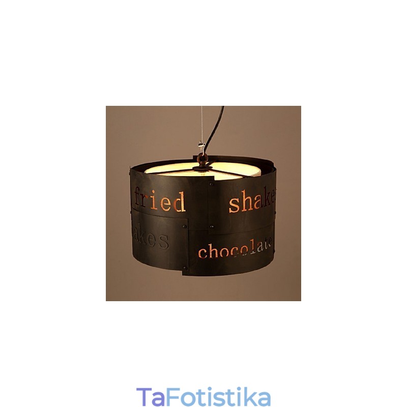 LOFT Modern Fashion Nordic Art Creative Υφασμάτινο Φωτιστικό Κρεμαστό Φωτιστικό καφέ Κρεμαστό Φωτιστικό Διάμετρος 35cm