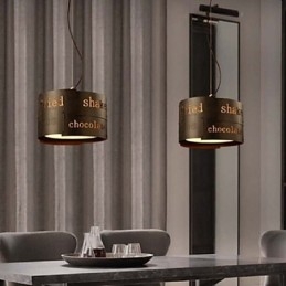 LOFT Modern Fashion Nordic Art Creative Υφασμάτινο Φωτιστικό Κρεμαστό Φωτιστικό καφέ Κρεμαστό Φωτιστικό Διάμετρος 35cm