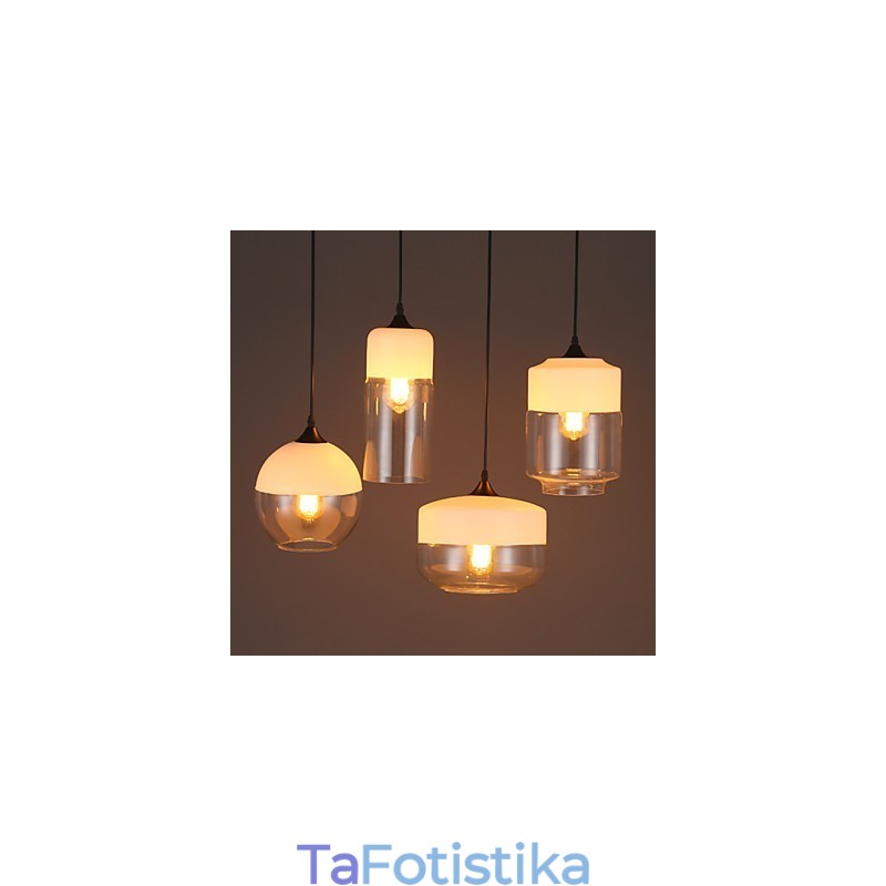 Φωτιστικό πολυελαίου από σφυρήλατο γυαλί The Nordic Creative Stair Shop'S