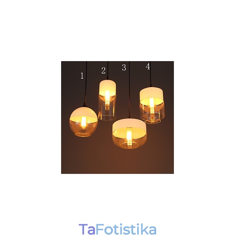 Φωτιστικό πολυελαίου από σφυρήλατο γυαλί The Nordic Creative Stair Shop'S