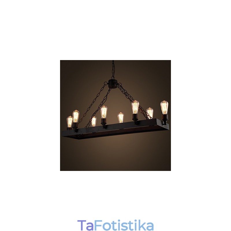 Μοντέρνο Retro Loft Chandelier American Country Chandelier Creative Industrial Cafe Lamp Lights