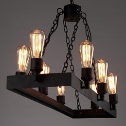 Μοντέρνο Retro Loft Chandelier American Country Chandelier Creative Industrial Cafe Lamp Lights