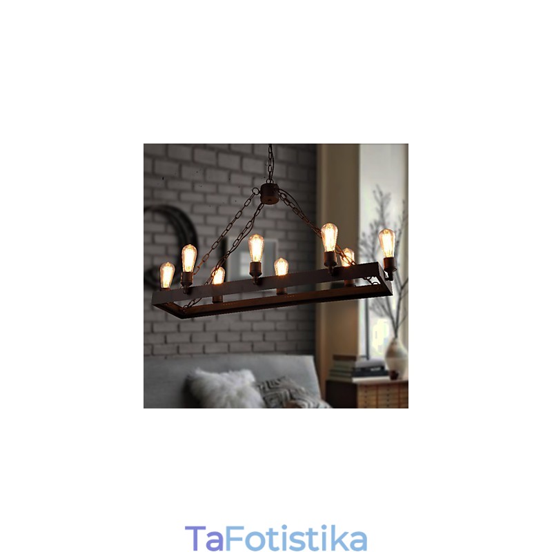 Μοντέρνο Retro Loft Chandelier American Country Chandelier Creative Industrial Cafe Lamp Lights