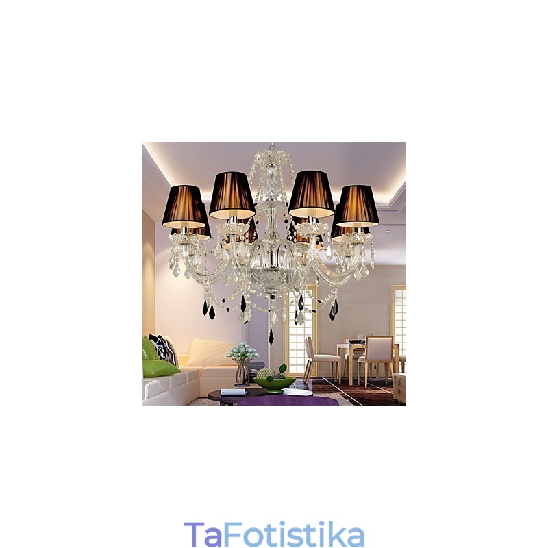 Κομψός Κρυστάλλινος Πολυέλαιος με 8 Φώτα