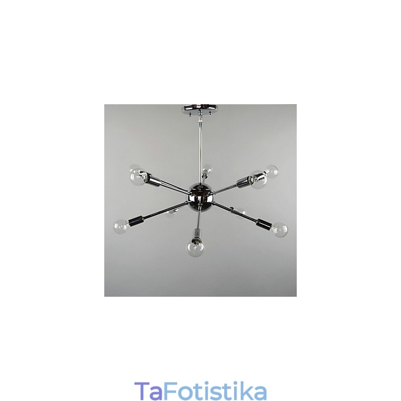 Country Mini Style Chrome Μεταλλικό κρεμαστό φως