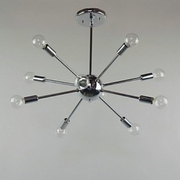 Country Mini Style Chrome Μεταλλικό κρεμαστό φως