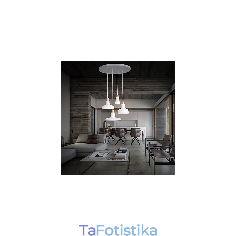 Creative Characteristic 4 Light μενταγιόν με σιδερένια απόχρωση