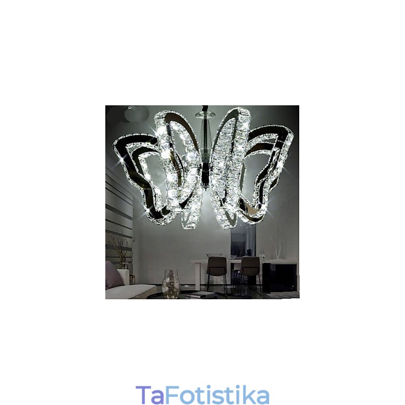 Φωτιστικό Butterfly Μοντέρνο Φωτιστικό Κρυστάλλου Πολυτελείας
