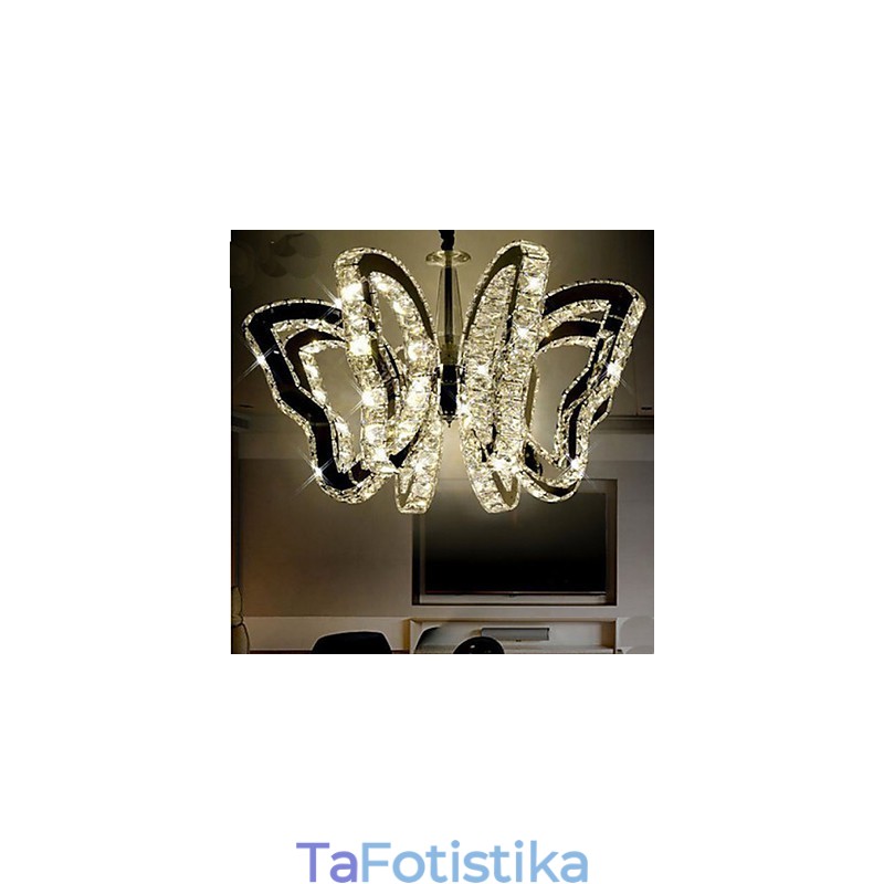 Φωτιστικό Butterfly Μοντέρνο Φωτιστικό Κρυστάλλου Πολυτελείας