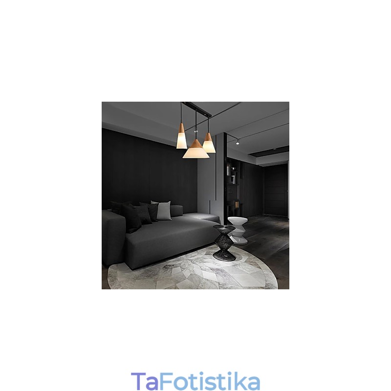 Μοντέρνος, σύγχρονος μίνι μεταλλικός πολυέλαιος χρώμιο