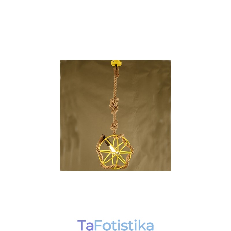 Retro Cafe Art Chandelier Chandelier Rope