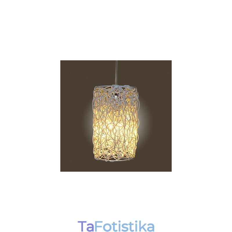 Μοντέρνο Rural Cany Art Woven Rattan Φωτιστικό σταγονόμετρου μονής κεφαλής