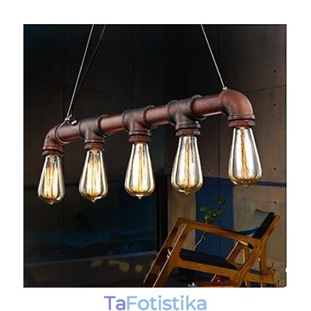 Droplight αγωγού σωλήνων σοφίτας American Country Industrial Porch Droplight αγωγού σωλήνων σοφίτας American Country Industrial Porch