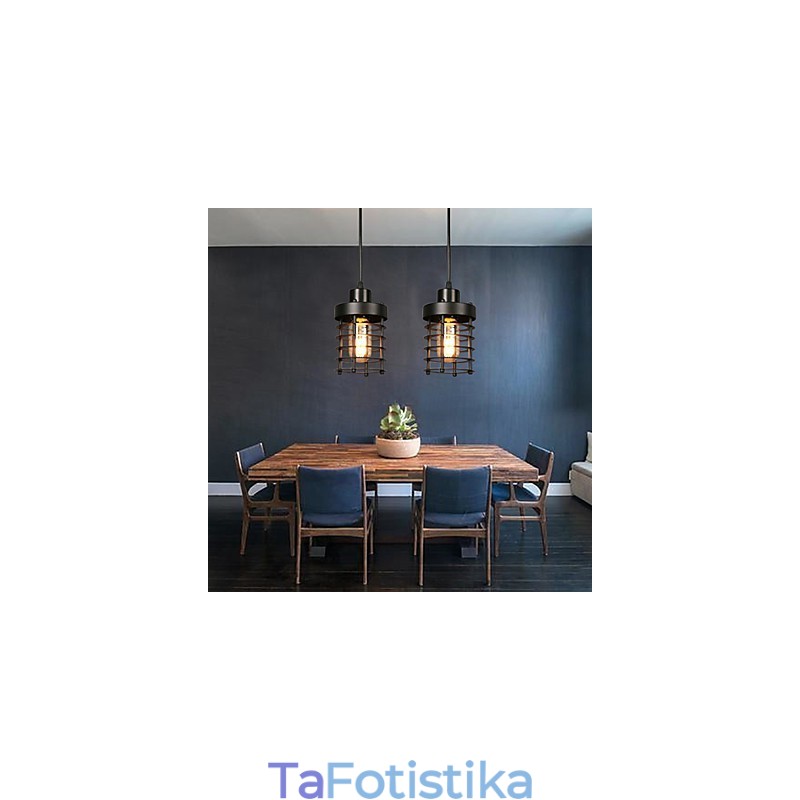 Retro Circle Of Single Head Lamps and Lanterns Character Art Chandelier Lamp