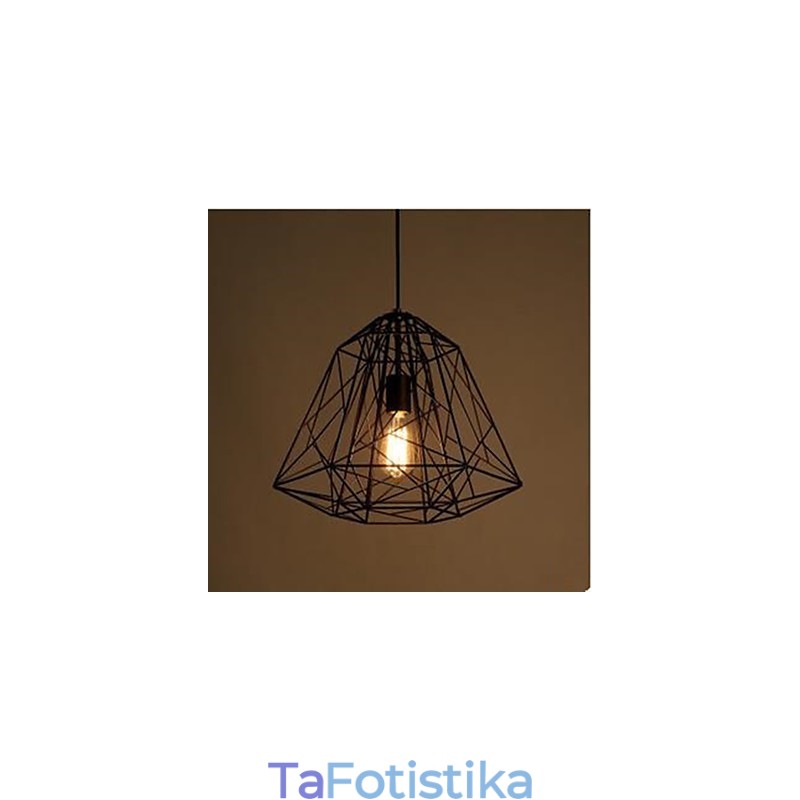 Κρεμαστό φωτιστικό από σφυρήλατο διαμάντι Retro Little Sitting
